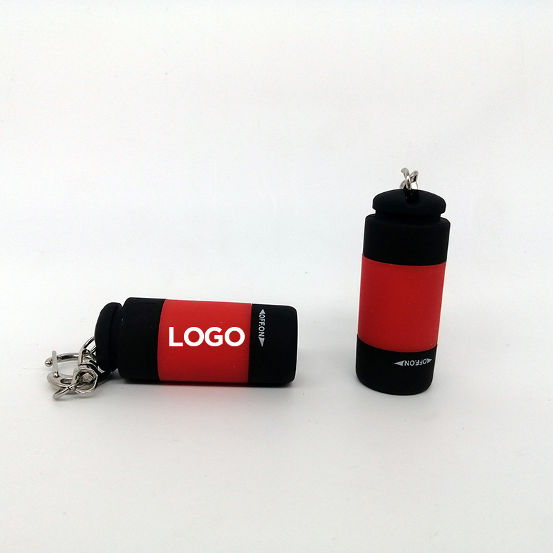 Mini Keychain Torch USB Rechargeable LED Light Flashlight Lamp