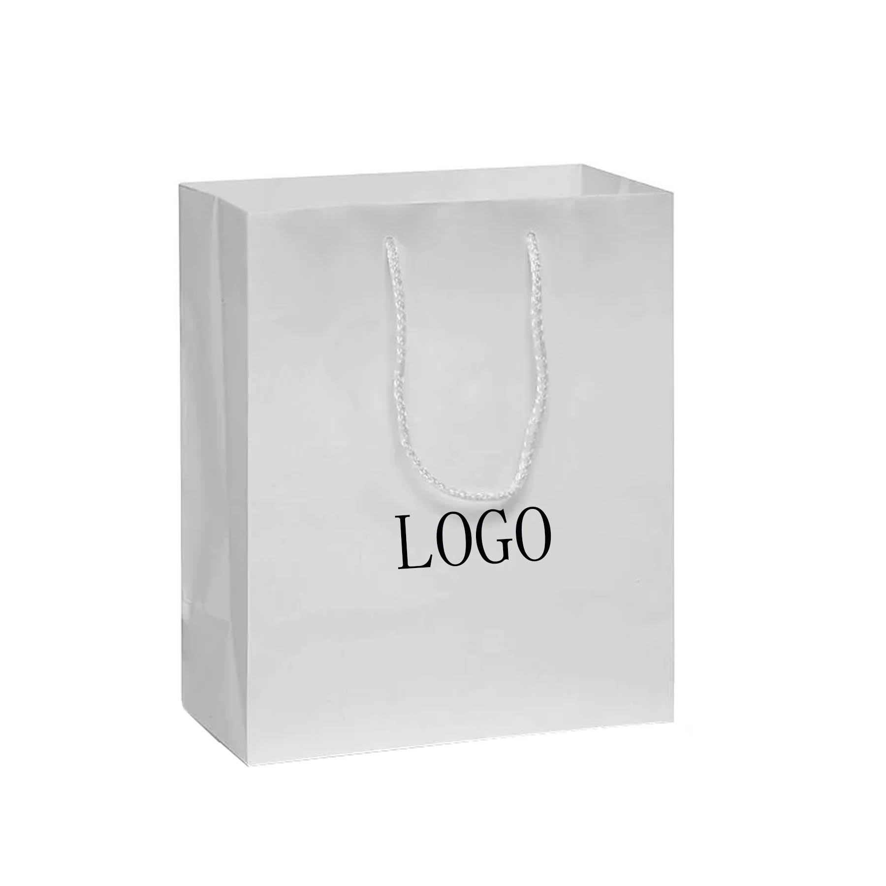 White Matte Laminated Euro Paper Tote Bag