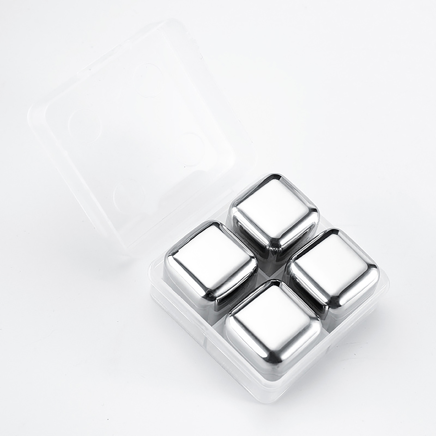 Reusable Stainless Steel Ice Cubes w/ Box