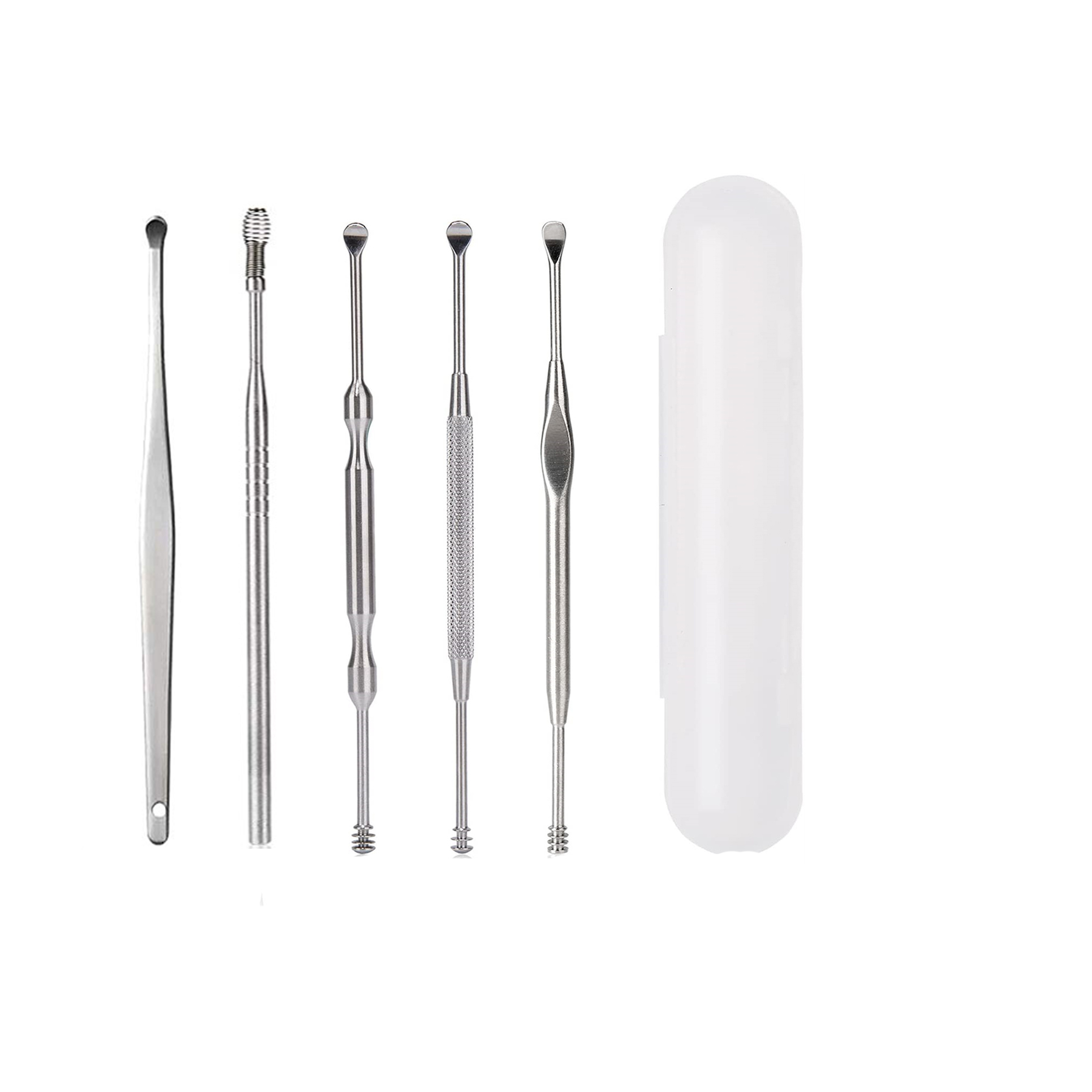 Stainless Steel Ear Pick Ear Cleaner with Storage Box 