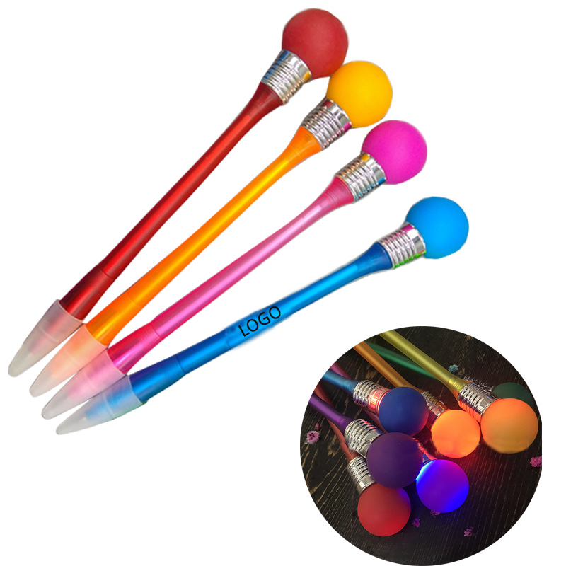  Novelty Knock Light Colorful Ballpoint Pen New Design Ballpen
