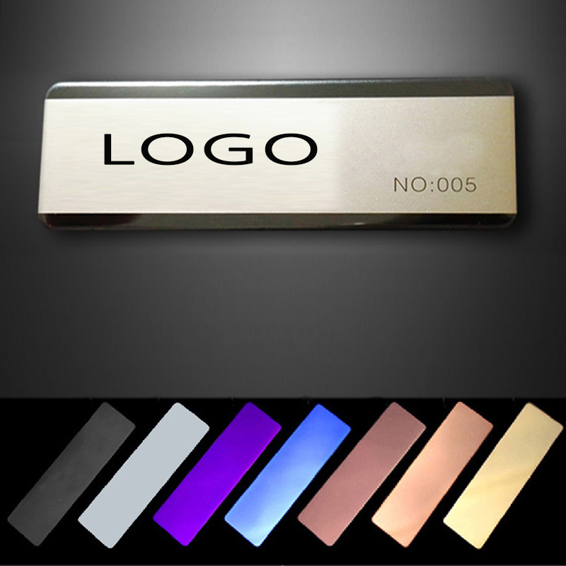 Customised Rectangle  Stainless Steel Name Badge 