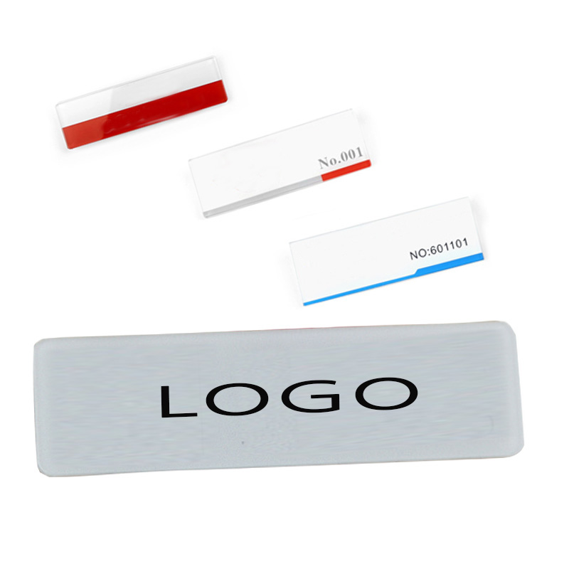 Customized Digital Printed Rectangle Acrylic Name Badges