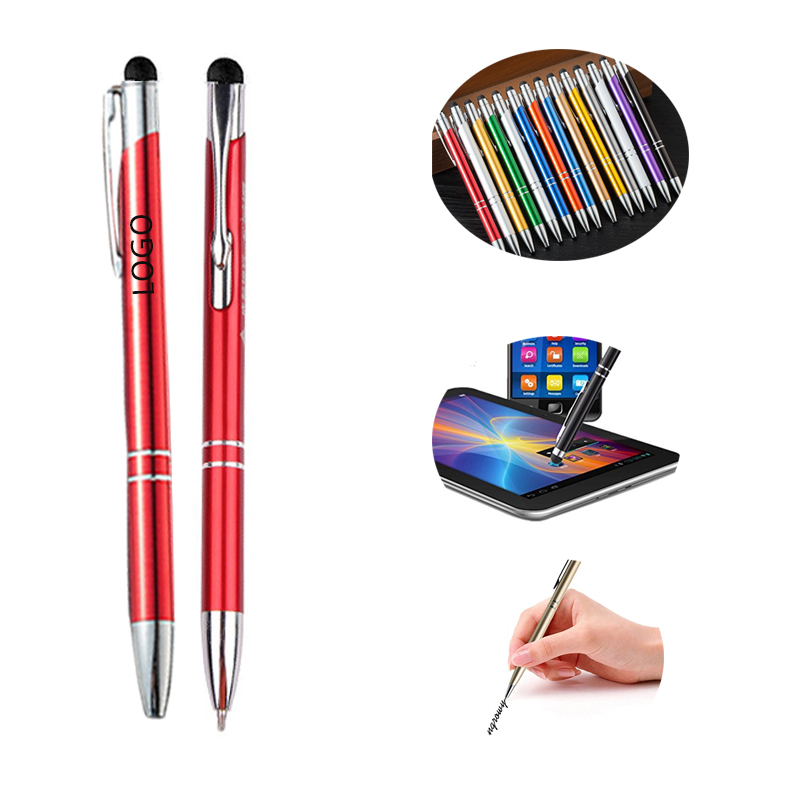 Aluminum Business Ballpoint Pens with Touch Screen Stylus