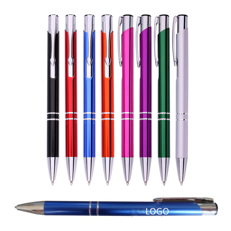 Retractable Metal Ballpoint Pens Writing Pens in Assorted Colors
