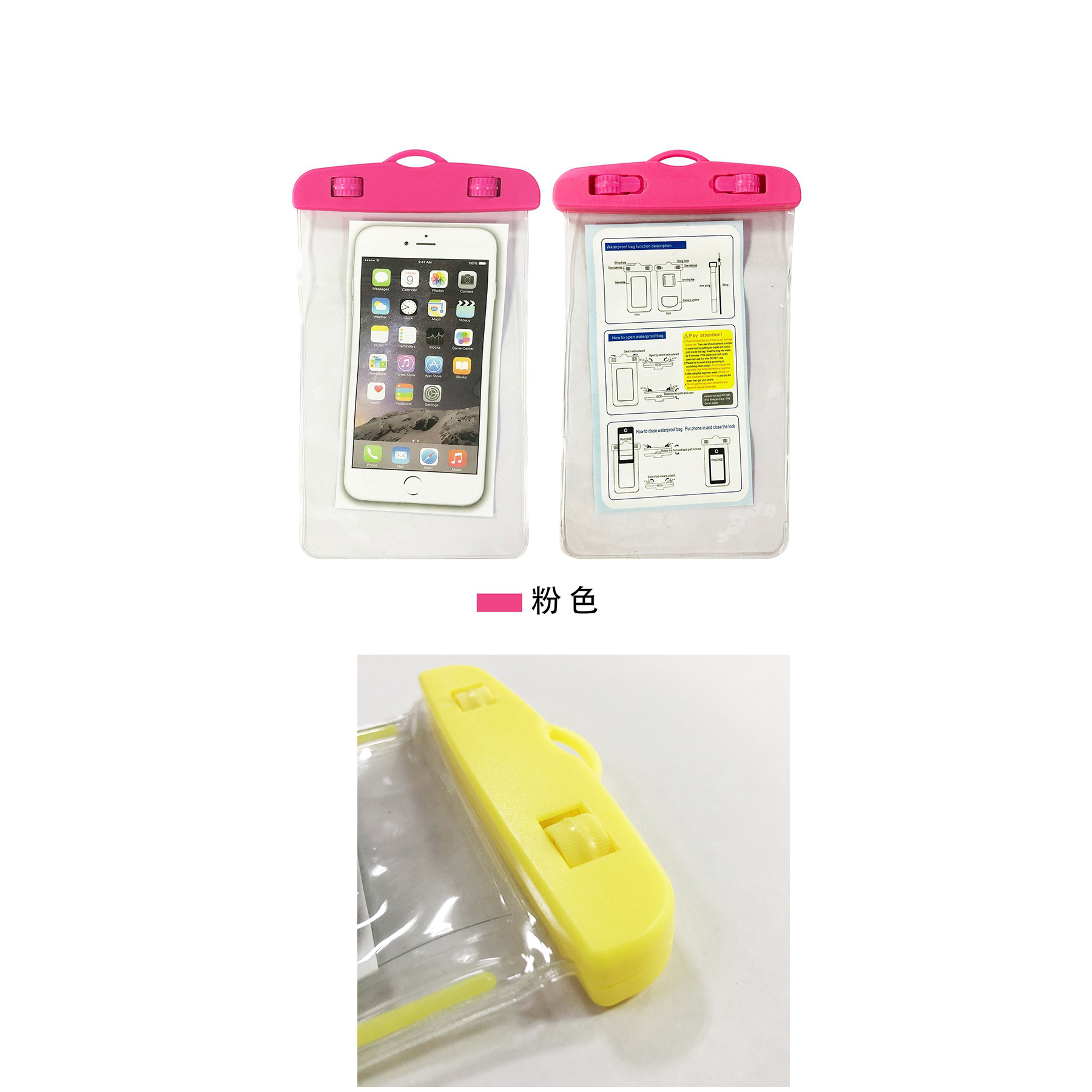 Waterproof Phone Pouch Universal Underwater Case Clear Cellphone Dry Bag