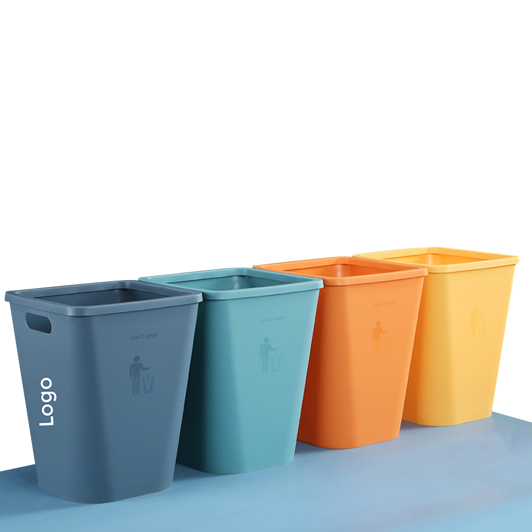 Square Dustbin with Removable Ring Loop