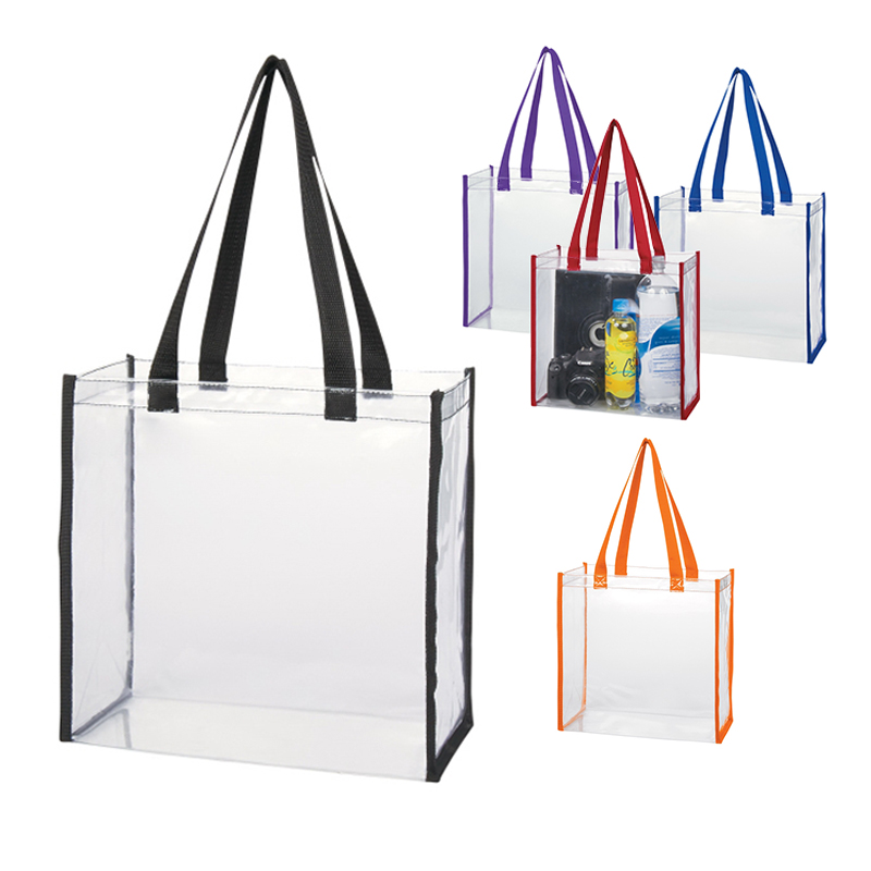 Clear Stadium Tote Bag PVC Clear Shopping Bag