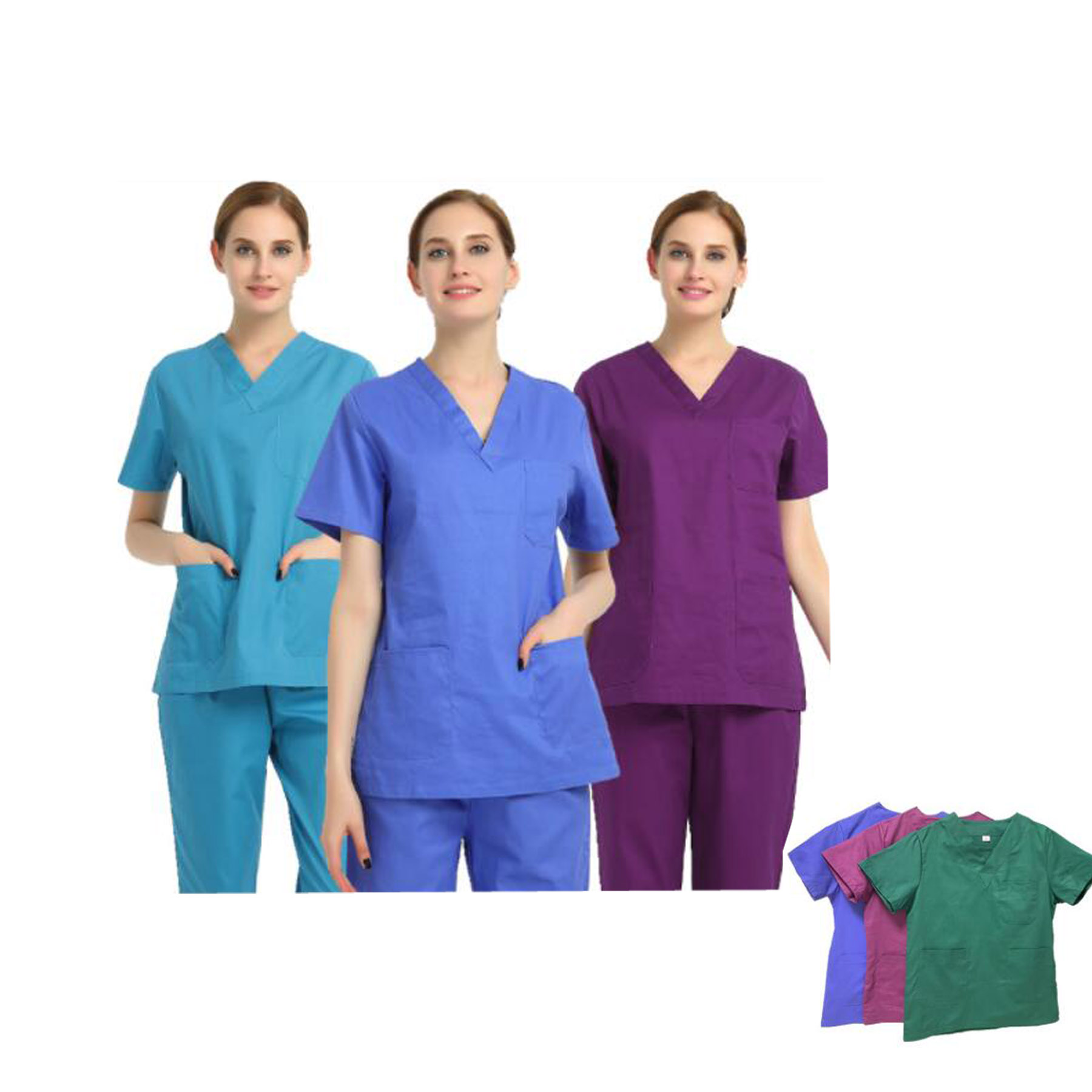 Scrubs Suit  Women's Scrub Sets Medical Scrubs L Size