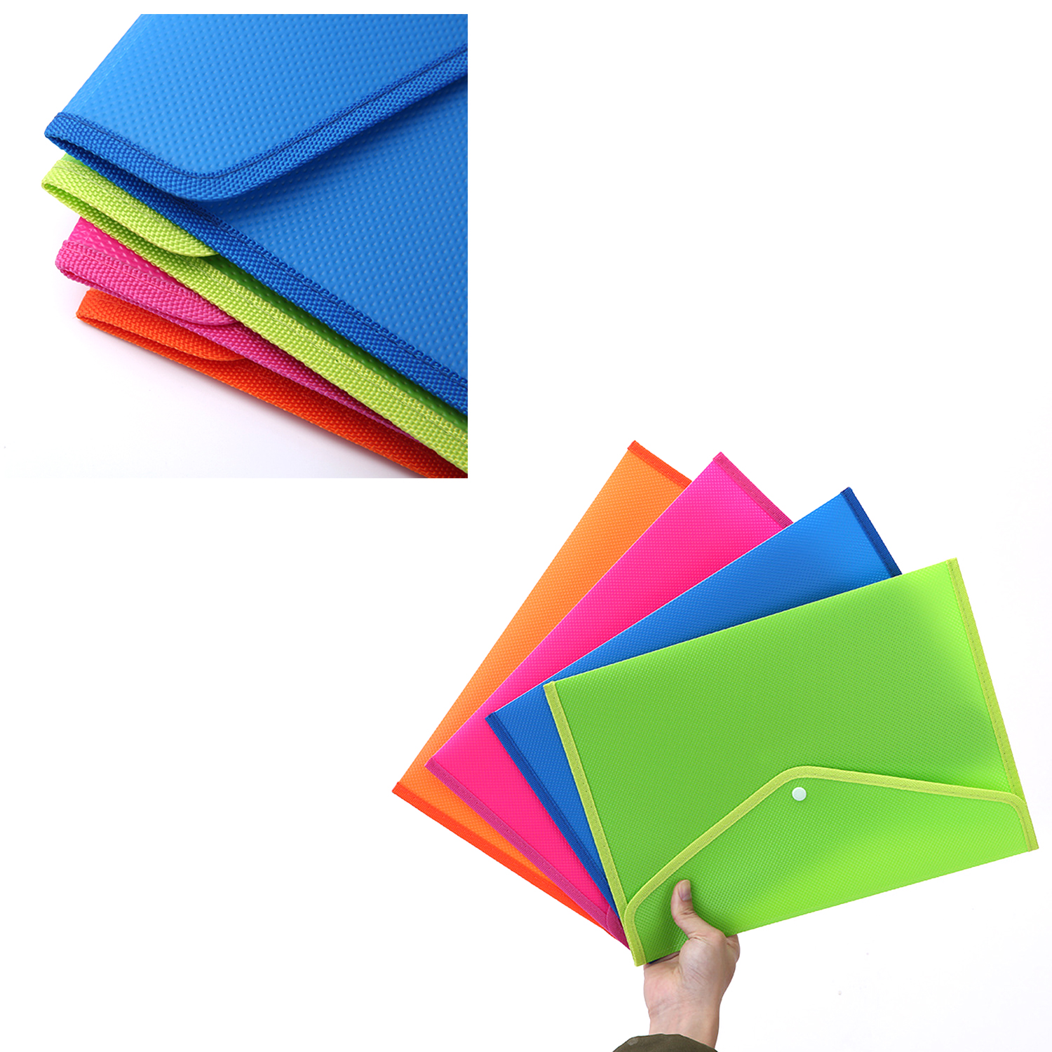 Document Folder Envelope With Snap Button Closure for office