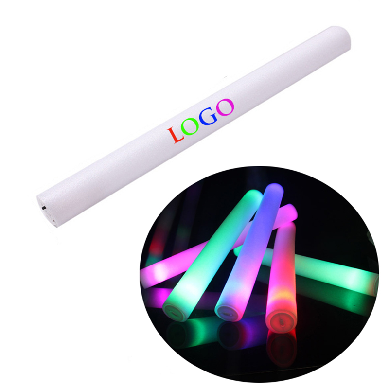LED Light-Up Foam 
Sticks Rally Rave Cheer Tube Soft Glow Baton Wands
