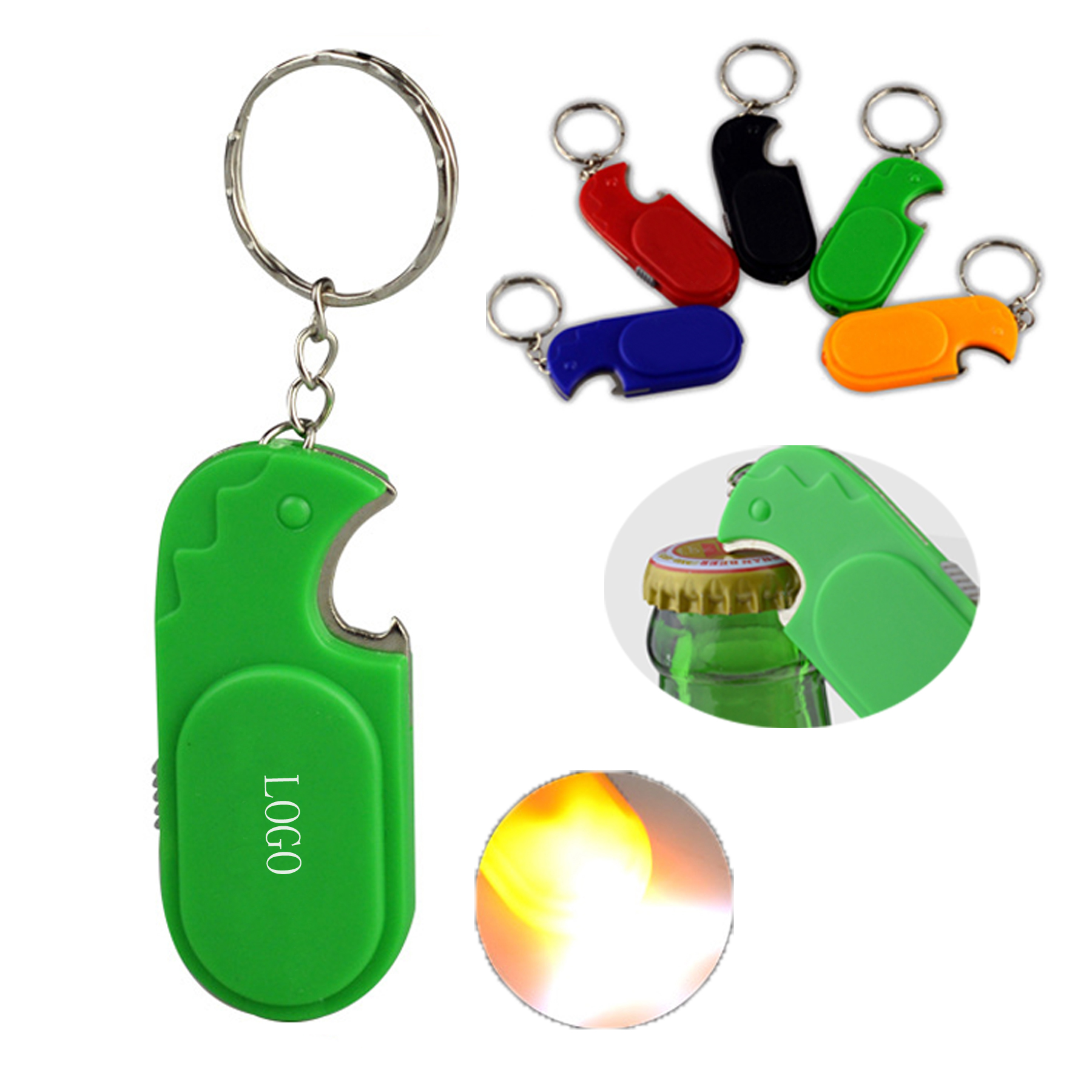 3-In-1 Keyring with Bottle Opener and LED light