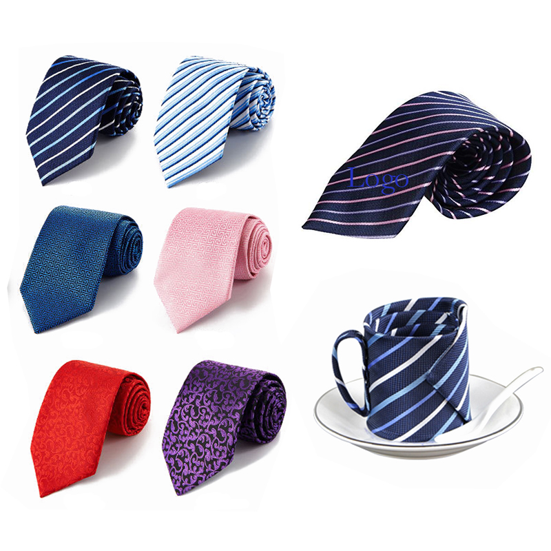 Polyester Textile Men's Neckties Solid Color Ties
