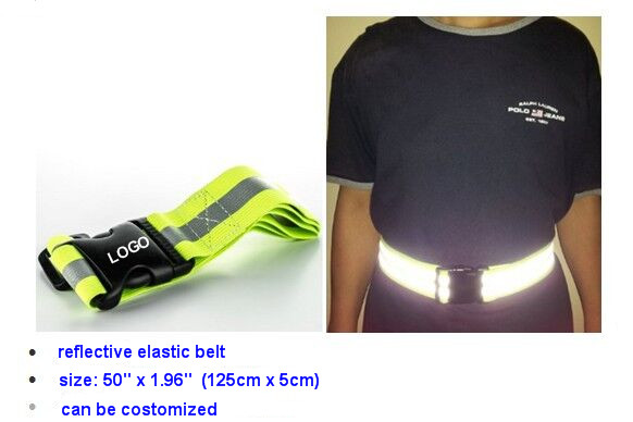 Adjustable Elastic Reflective Safety Belt Running Belt