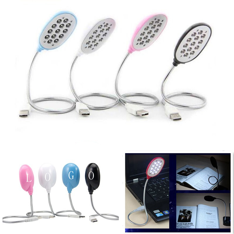 Usb Reading Lamp With 13 Leds And Flexible Gooseneck