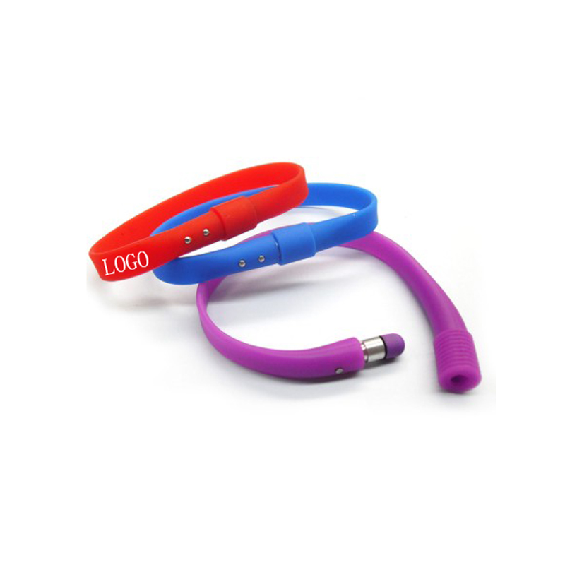 Silicone Wristband 
With Screen Stylus 