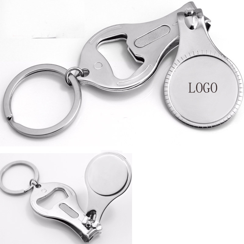 Stainless Nail Clippers with Bottle Opener
