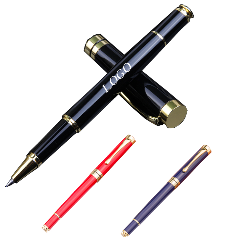Buisness Metallic Ballpoint Pen with Clip Student Laser Engraved Pen