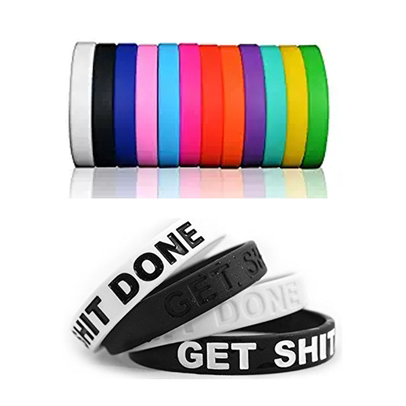 Adult Inspirational Sport Silicone Bracelets Rubber Band Wristbands