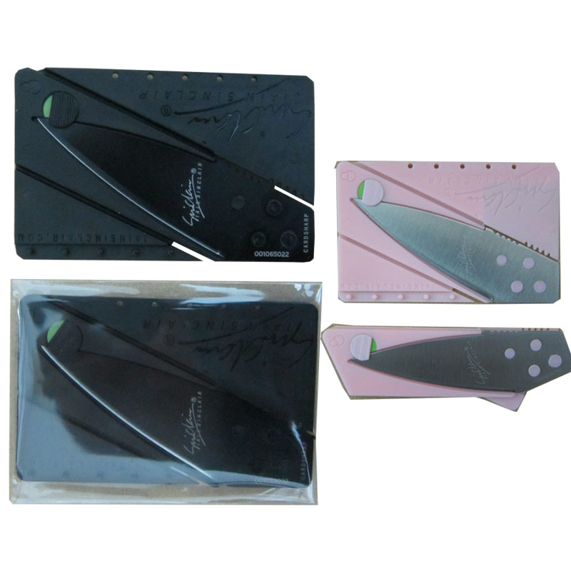 Folding Credit Card Military Outdoor Hunting Survival Knife