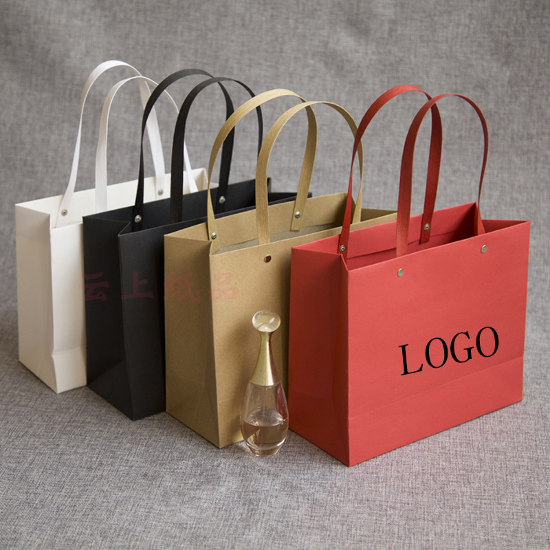 Reusable Party Shopping Riveted Tote Bag Handle Bag 