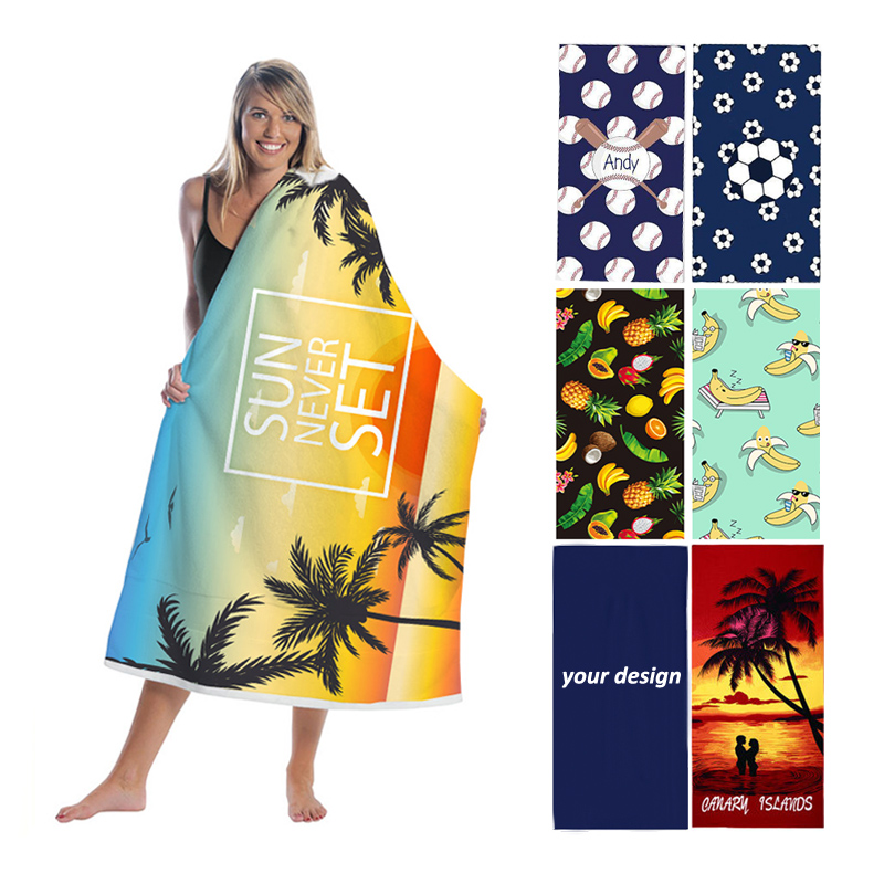 Soft Microfiber Beach Blanket Swimming Towels  