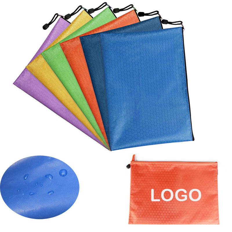 Waterproof A4 Business Student Zipper File Bags