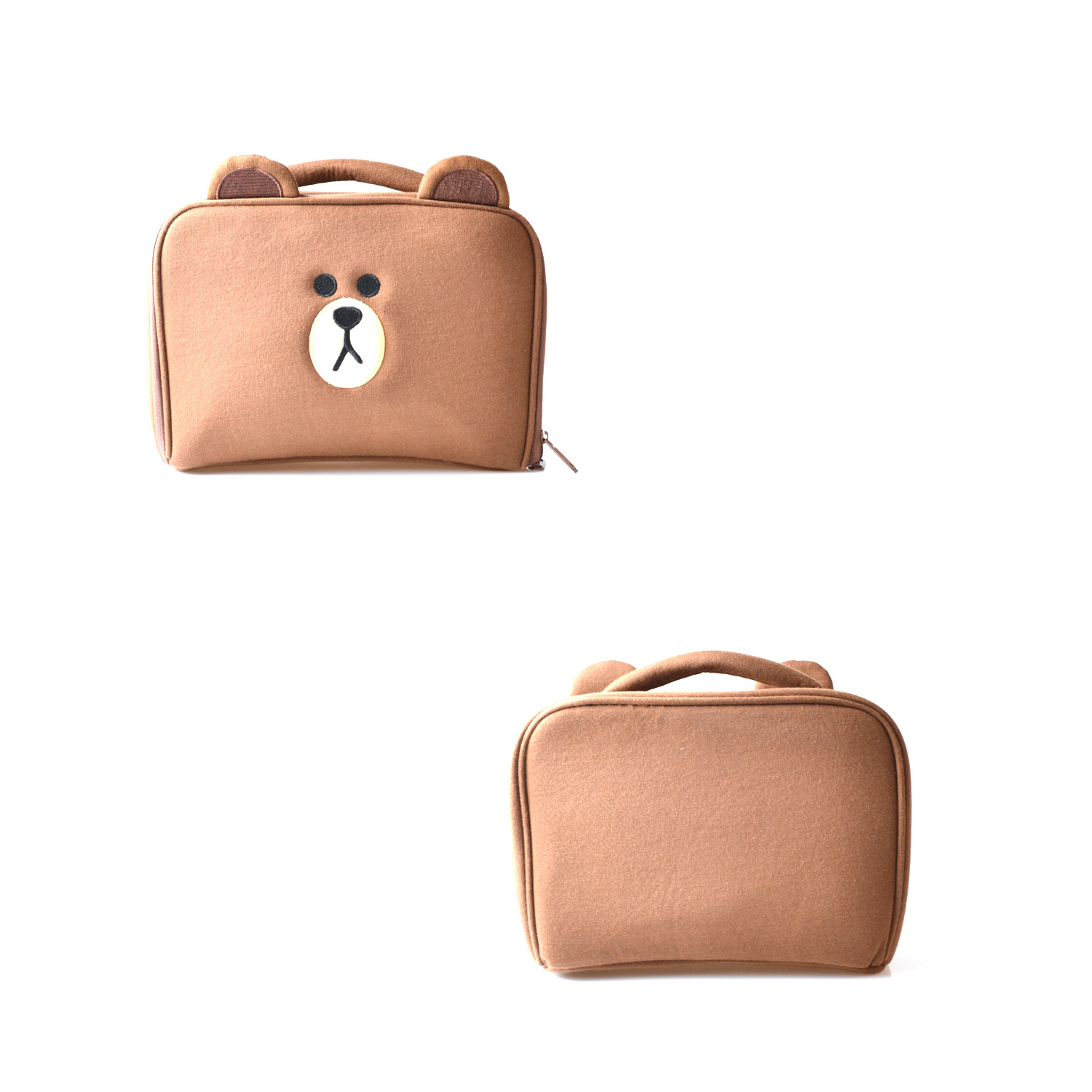 Brown Bear Cosmetic Bag