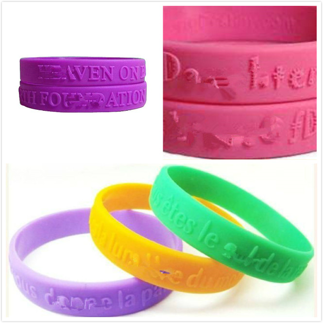 Silicone Bracelet Embossed