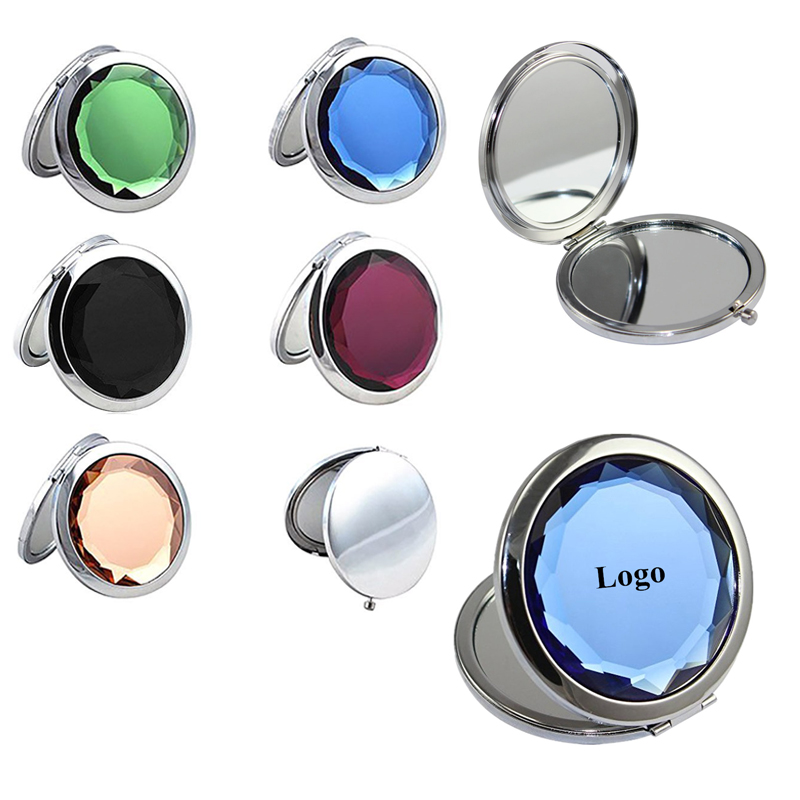 Foldable Pocket Metal Makeup Compact Mirror Woman Cosmetic Mirror