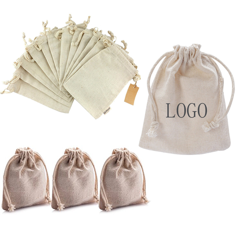 Natural Color Cotton Canvas Gift Bags