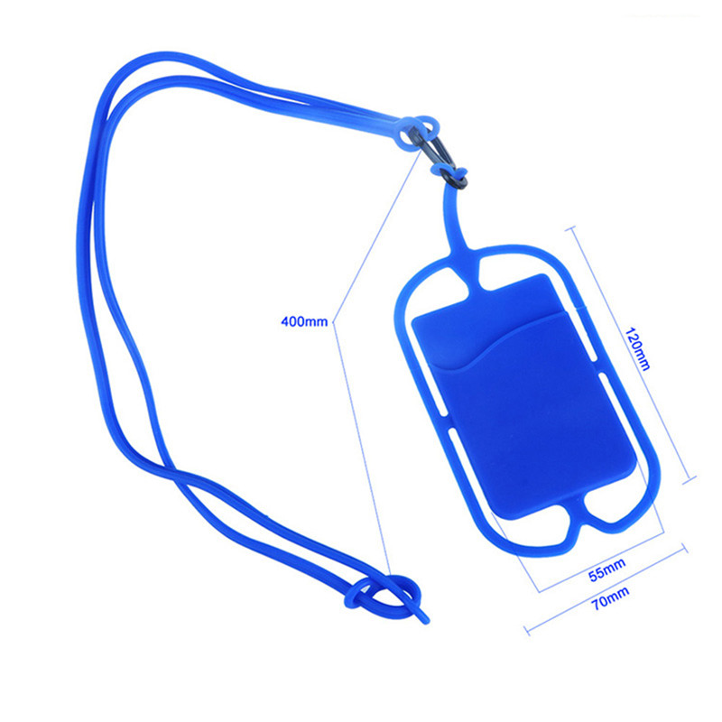 Silicone Phone Wallet With Lanyard