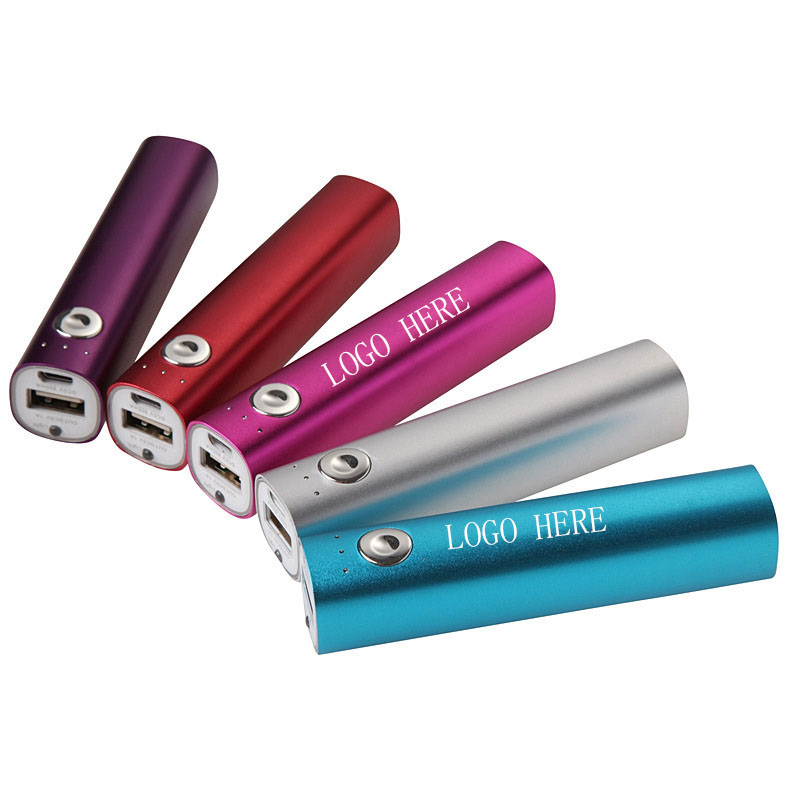 2600 mah Portable Fashion Lipstic Power Bank