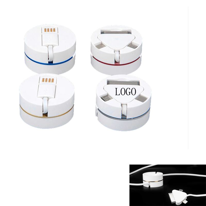 3 in 1 Retractable Charging Phone Cables Cord Adapter